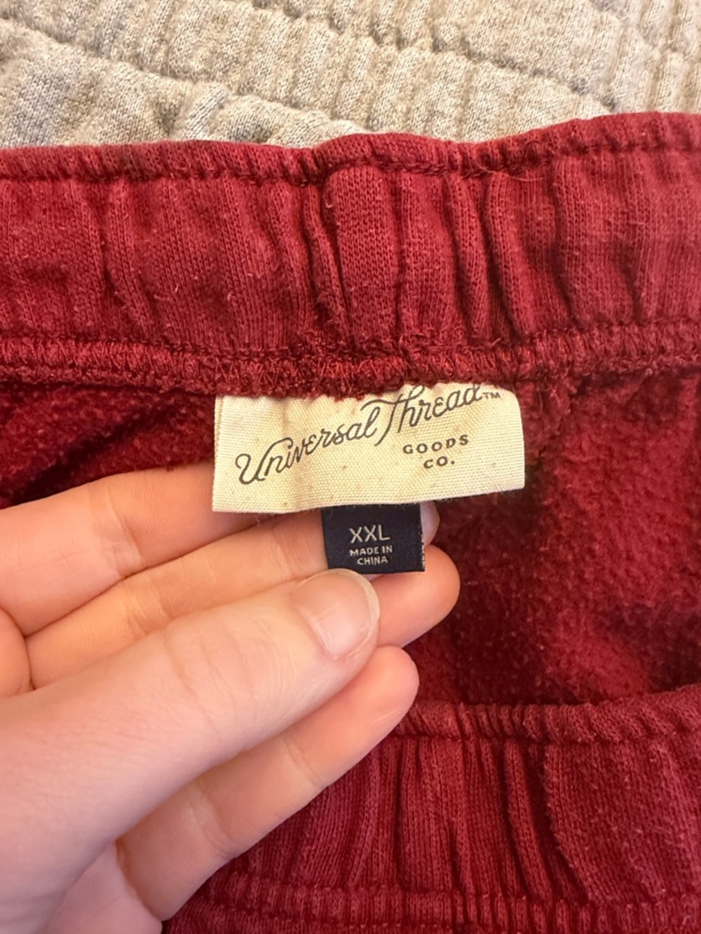Universal Thread Deep Red Elastic-Waist Athletic Shorts - Picture 4 of 4